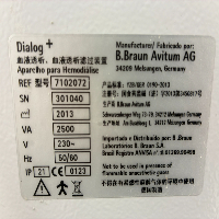 Bbraun Dialog+ Evo - Dialysis image 3